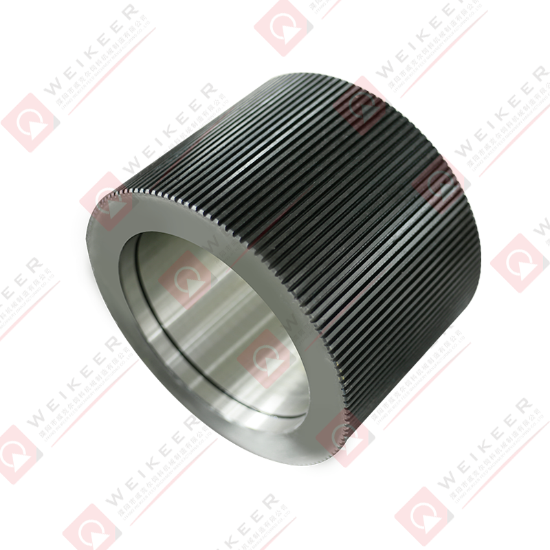 Open End Corrugated Alloy Steel Pellet Roller