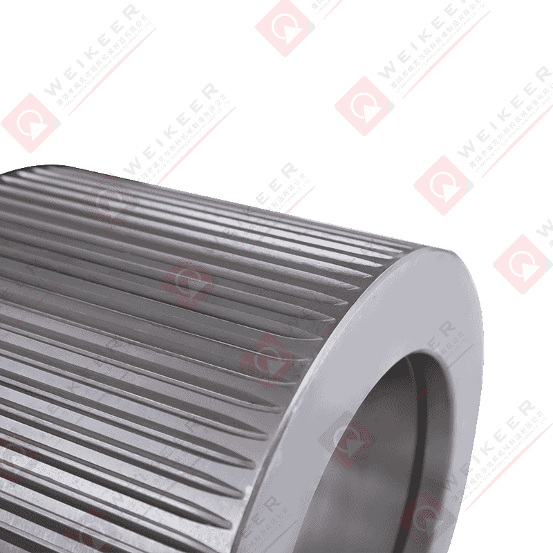 Corrugated Close End Alloy steel Pellet Roller